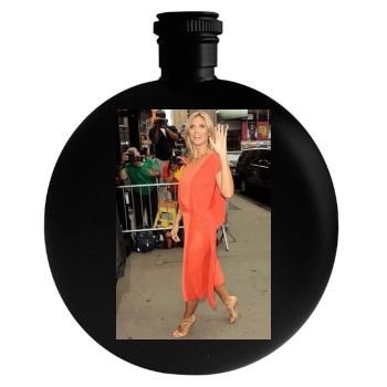 Heidi Klum Round Flask