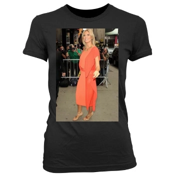 Heidi Klum Women's Junior Cut Crewneck T-Shirt