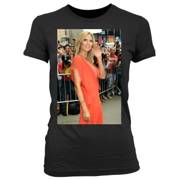 Heidi Klum Women's Junior Cut Crewneck T-Shirt