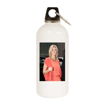 Heidi Klum White Water Bottle With Carabiner