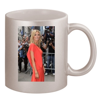 Heidi Klum 11oz Metallic Silver Mug