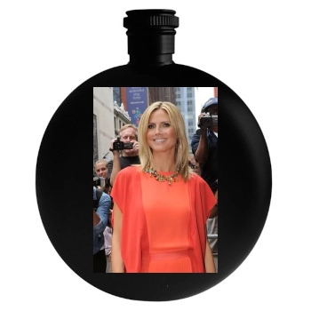 Heidi Klum Round Flask