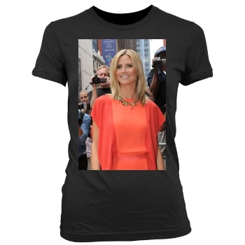 Heidi Klum Women's Junior Cut Crewneck T-Shirt