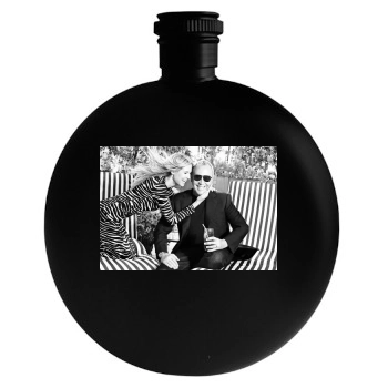 Heidi Klum Round Flask