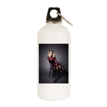 Heidi Klum White Water Bottle With Carabiner