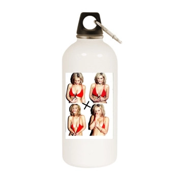 Helen Flanagan White Water Bottle With Carabiner