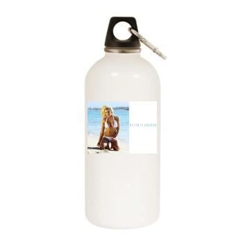 Helen Flanagan White Water Bottle With Carabiner