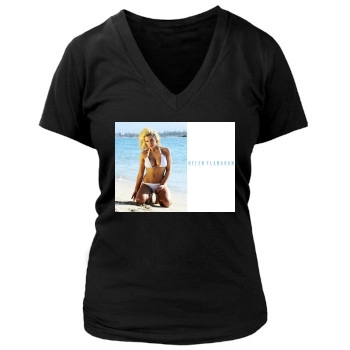 Helen Flanagan Women's Deep V-Neck TShirt