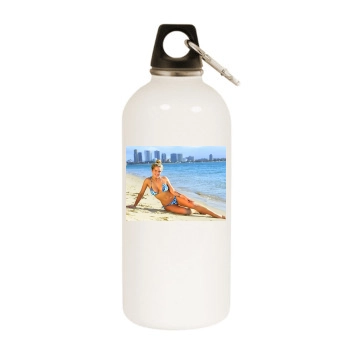 Helen Flanagan White Water Bottle With Carabiner