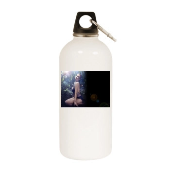 Helen Flanagan White Water Bottle With Carabiner