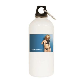 Helen Flanagan White Water Bottle With Carabiner