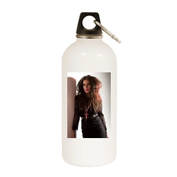 Helen Flanagan White Water Bottle With Carabiner