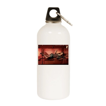 Helena Bonham Carter White Water Bottle With Carabiner