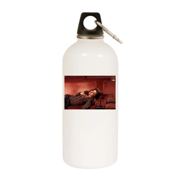 Helena Bonham Carter White Water Bottle With Carabiner