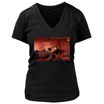 Helena Bonham Carter Women's Deep V-Neck TShirt