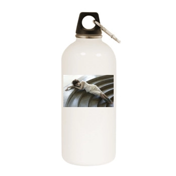 Helena Bonham Carter White Water Bottle With Carabiner