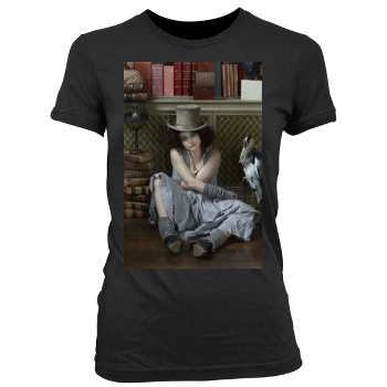 Helena Bonham Carter Women's Junior Cut Crewneck T-Shirt