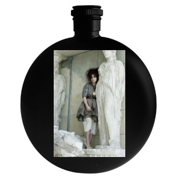 Helena Bonham Carter Round Flask