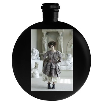 Helena Bonham Carter Round Flask