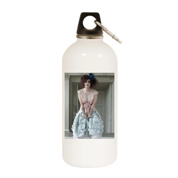 Helena Bonham Carter White Water Bottle With Carabiner