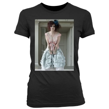 Helena Bonham Carter Women's Junior Cut Crewneck T-Shirt