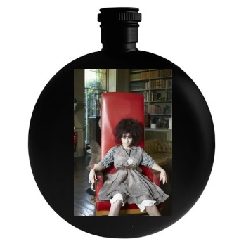 Helena Bonham Carter Round Flask