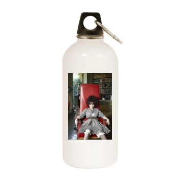 Helena Bonham Carter White Water Bottle With Carabiner