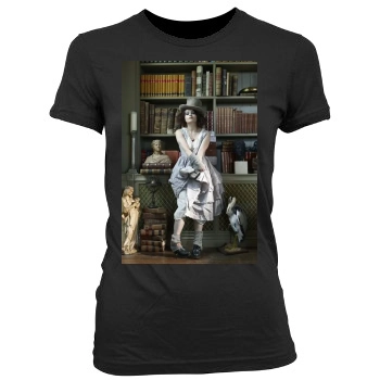 Helena Bonham Carter Women's Junior Cut Crewneck T-Shirt