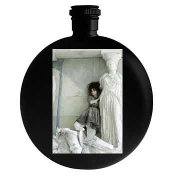 Helena Bonham Carter Round Flask