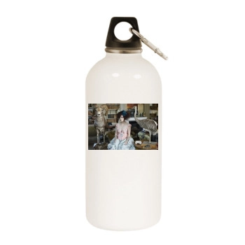 Helena Bonham Carter White Water Bottle With Carabiner