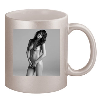 Helena Christensen 11oz Metallic Silver Mug