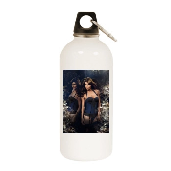 Helena Christensen White Water Bottle With Carabiner