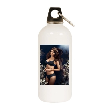 Helena Christensen White Water Bottle With Carabiner