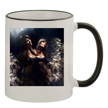 Helena Christensen 11oz Colored Rim & Handle Mug