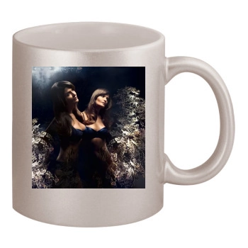 Helena Christensen 11oz Metallic Silver Mug