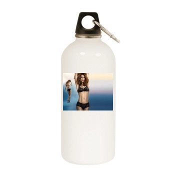 Helena Christensen White Water Bottle With Carabiner