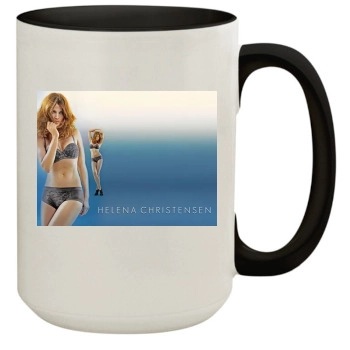 Helena Christensen 15oz Colored Inner & Handle Mug