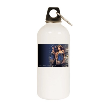 Helena Christensen White Water Bottle With Carabiner