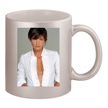 Helena Christensen 11oz Metallic Silver Mug