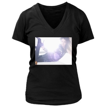 Hilary Duff Women's Deep V-Neck TShirt