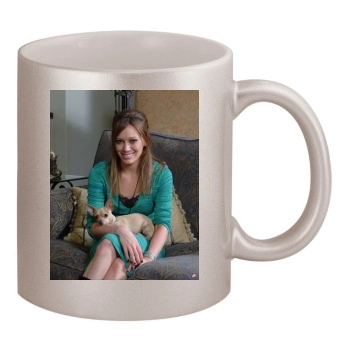 Hilary Duff 11oz Metallic Silver Mug