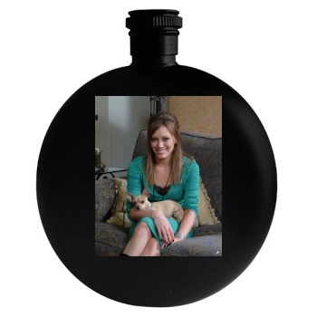 Hilary Duff Round Flask