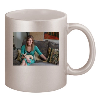 Hilary Duff 11oz Metallic Silver Mug