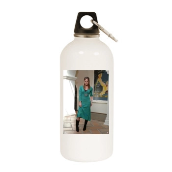 Hilary Duff White Water Bottle With Carabiner