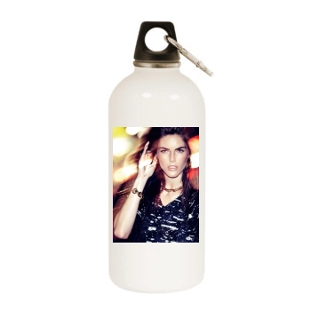 Hilary Rhoda White Water Bottle With Carabiner