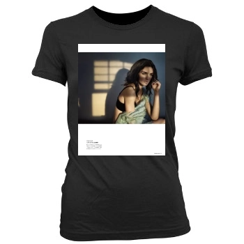 Hilary Rhoda Women's Junior Cut Crewneck T-Shirt