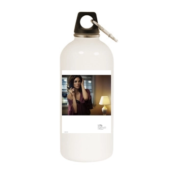 Hilary Rhoda White Water Bottle With Carabiner