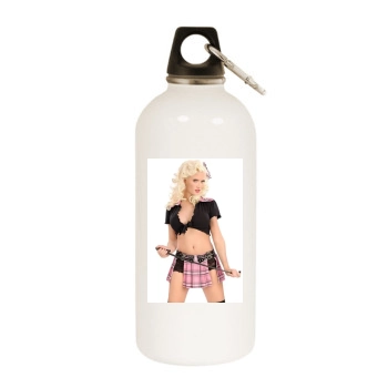 Holly Madison White Water Bottle With Carabiner