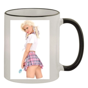 Holly Madison 11oz Colored Rim & Handle Mug