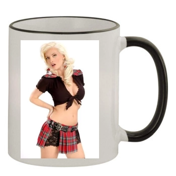 Holly Madison 11oz Colored Rim & Handle Mug